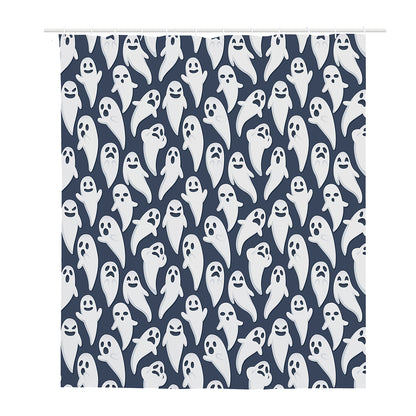 Halloween Ghost Pattern Print Polyester Shower Curtain