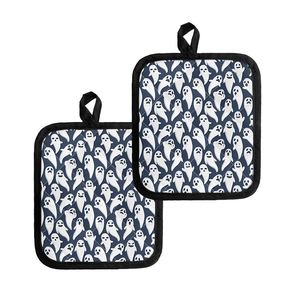 Halloween Ghost Pattern Print Pot Holders