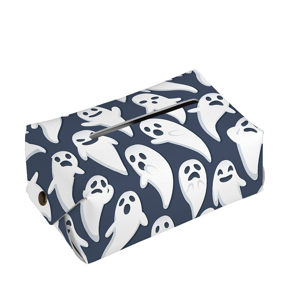Halloween Ghost Pattern Print Rectangle Tissue Box Cover