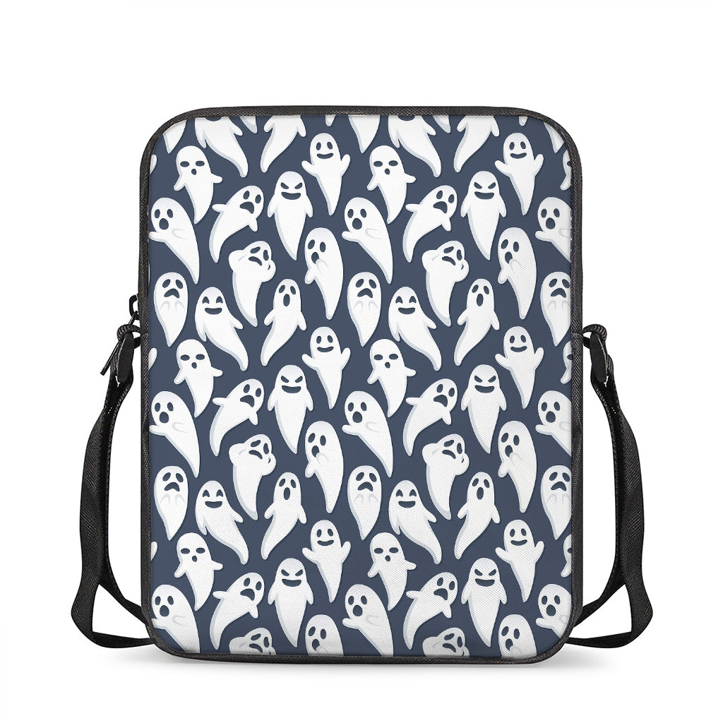 Halloween Ghost Pattern Print Rectangular Crossbody Bag