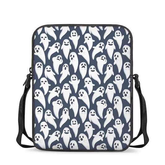 Halloween Ghost Pattern Print Rectangular Crossbody Bag