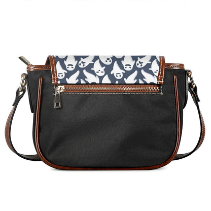 Halloween Ghost Pattern Print Saddle Bag