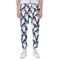 Halloween Ghost Pattern Print Joggers