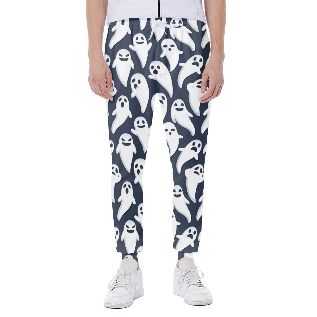 Halloween Ghost Pattern Print Scuba Joggers
