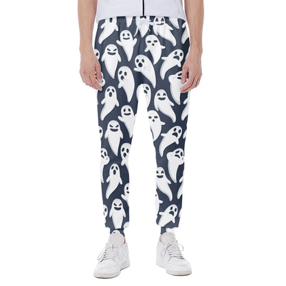 Halloween Ghost Pattern Print Scuba Joggers