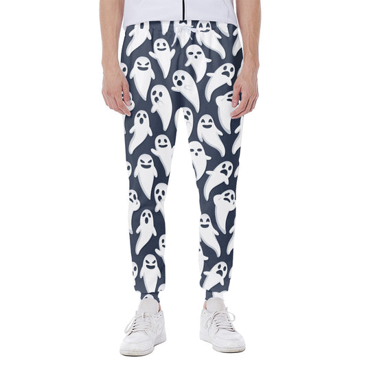 Halloween Ghost Pattern Print Scuba Joggers
