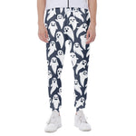Halloween Ghost Pattern Print Scuba Joggers
