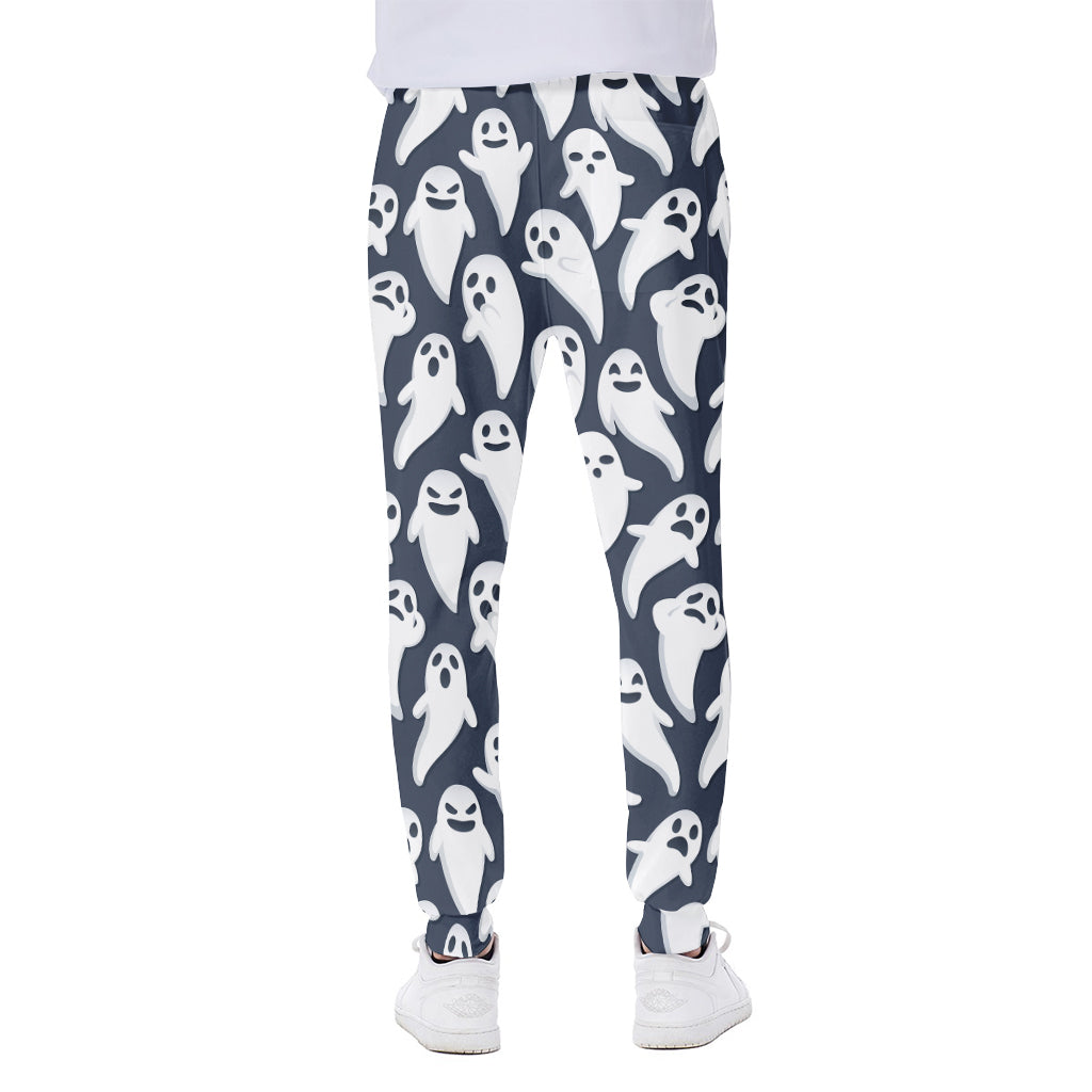 Halloween Ghost Pattern Print Scuba Joggers