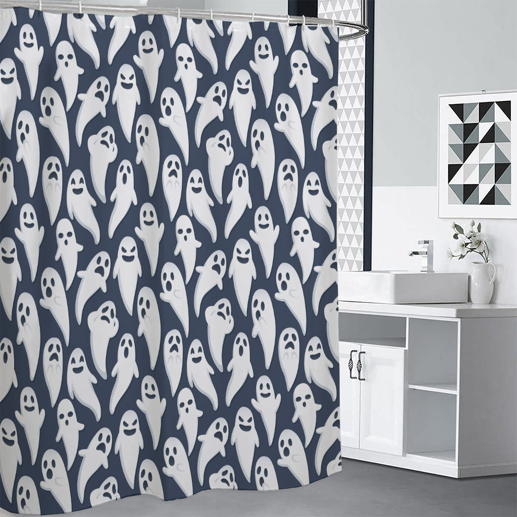 Halloween Ghost Pattern Print Shower Curtain