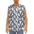 Halloween Ghost Pattern Print Sleeveless Baseball Jersey