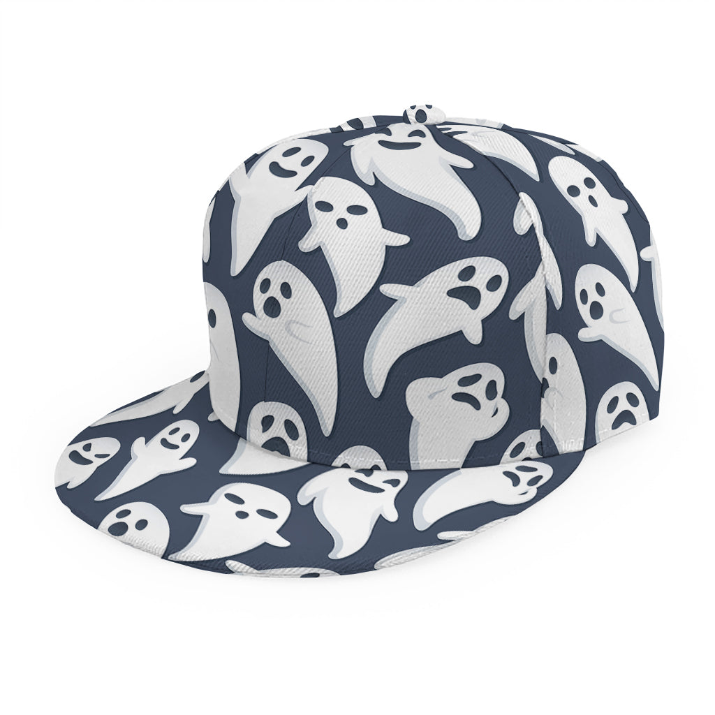 Halloween Ghost Pattern Print Snapback Cap
