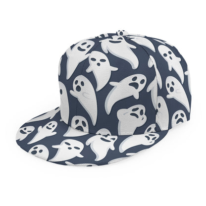 Halloween Ghost Pattern Print Snapback Cap