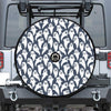 Halloween Ghost Pattern Print Tire Cover With Camera Hole