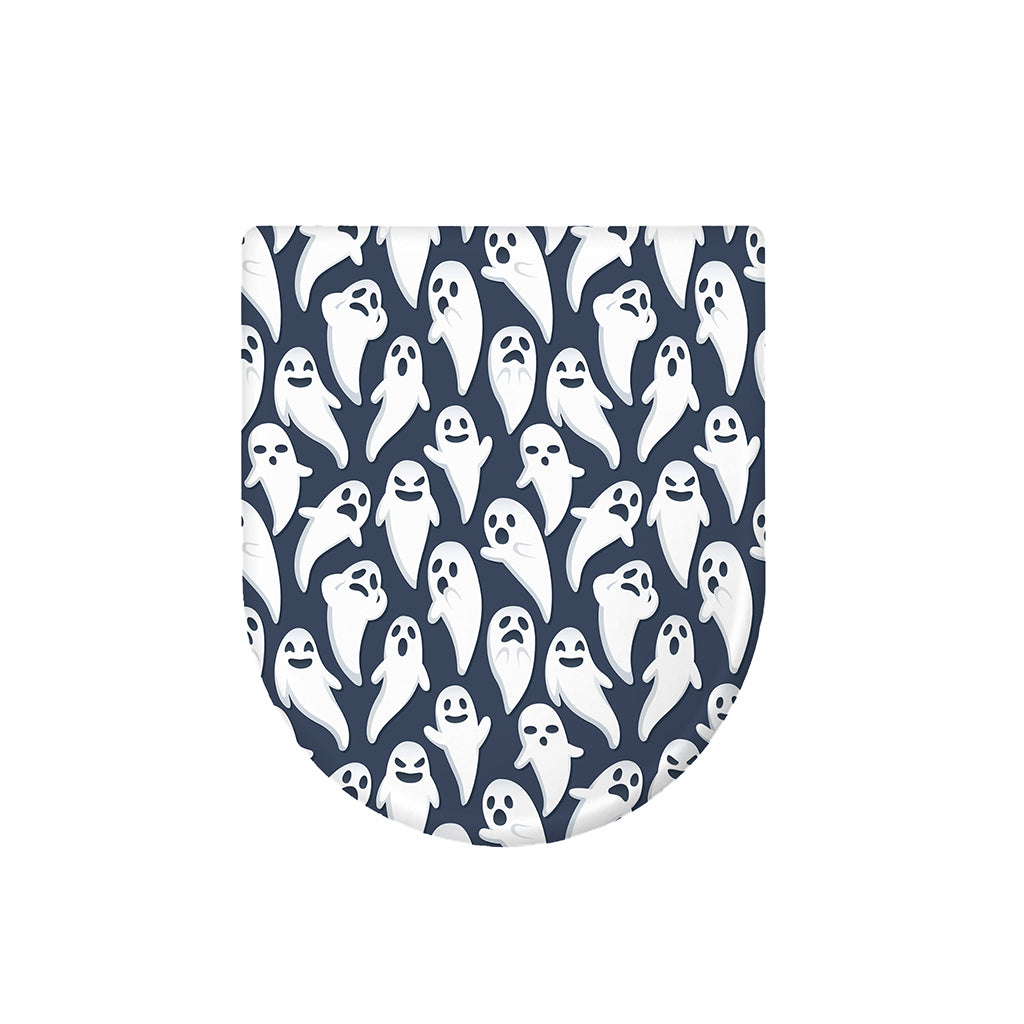Halloween Ghost Pattern Print Toilet Lid Cover