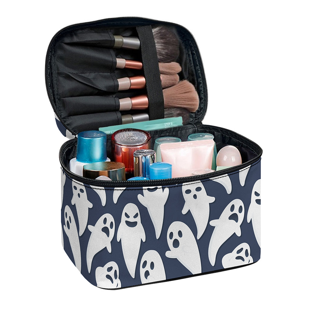 Halloween Ghost Pattern Print Travel Makeup Bag
