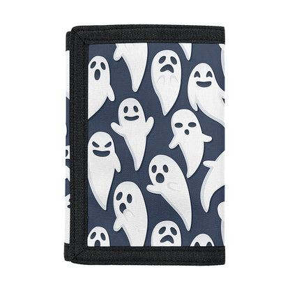 Halloween Ghost Pattern Print Trifold Wallet