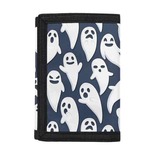 Halloween Ghost Pattern Print Trifold Wallet
