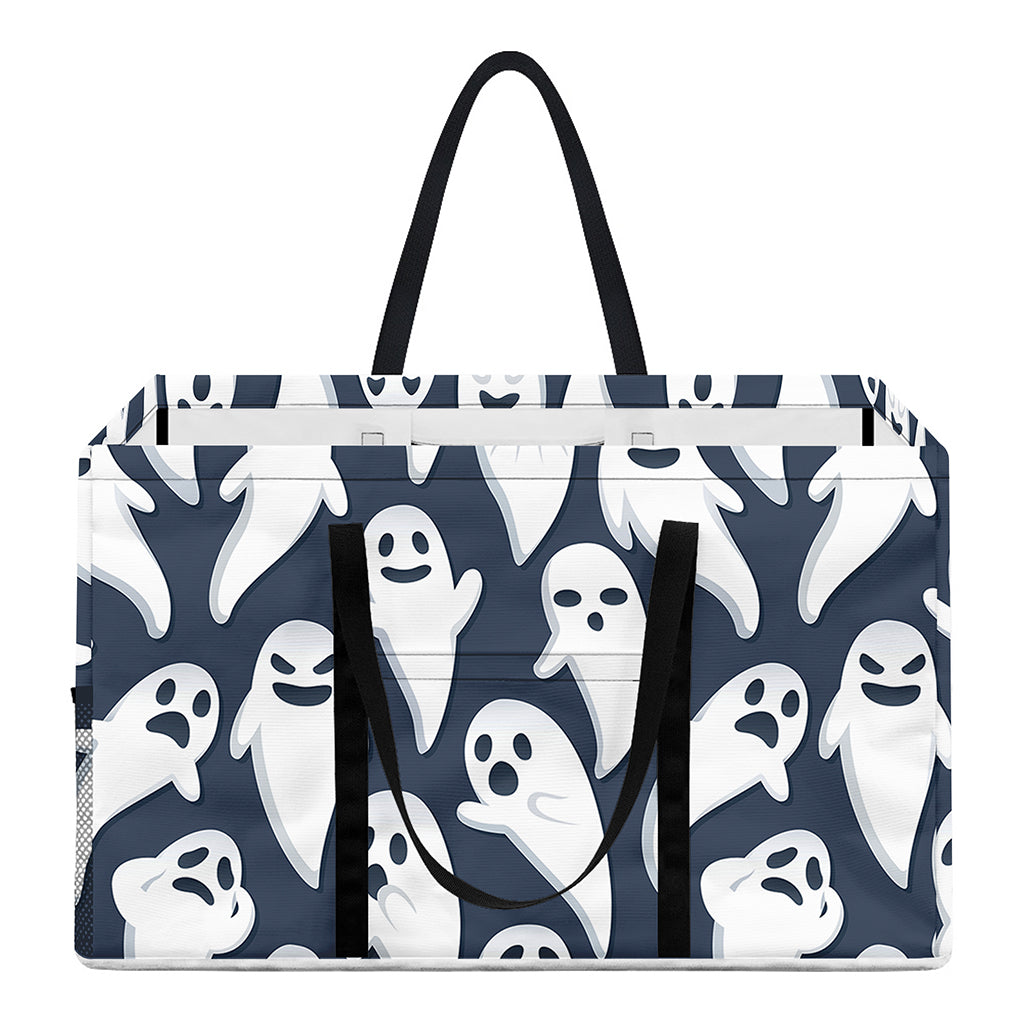 Halloween Ghost Pattern Print Utility Tote Bag