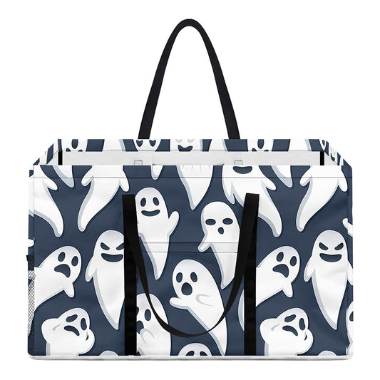 Halloween Ghost Pattern Print Utility Tote Bag