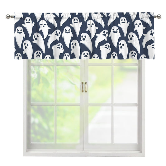 Halloween Ghost Pattern Print Window Valance