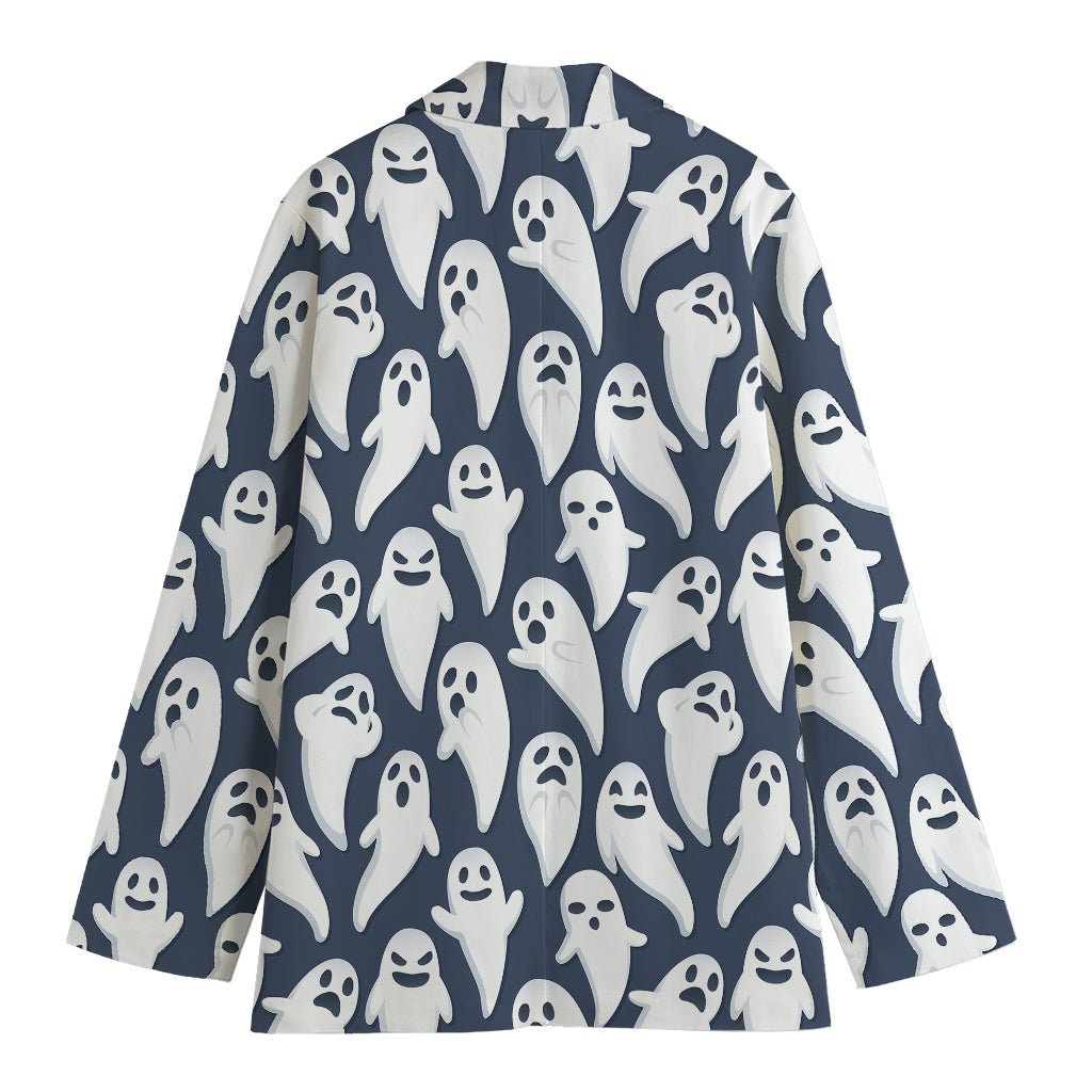Halloween Ghost Pattern Print Women's Blazer