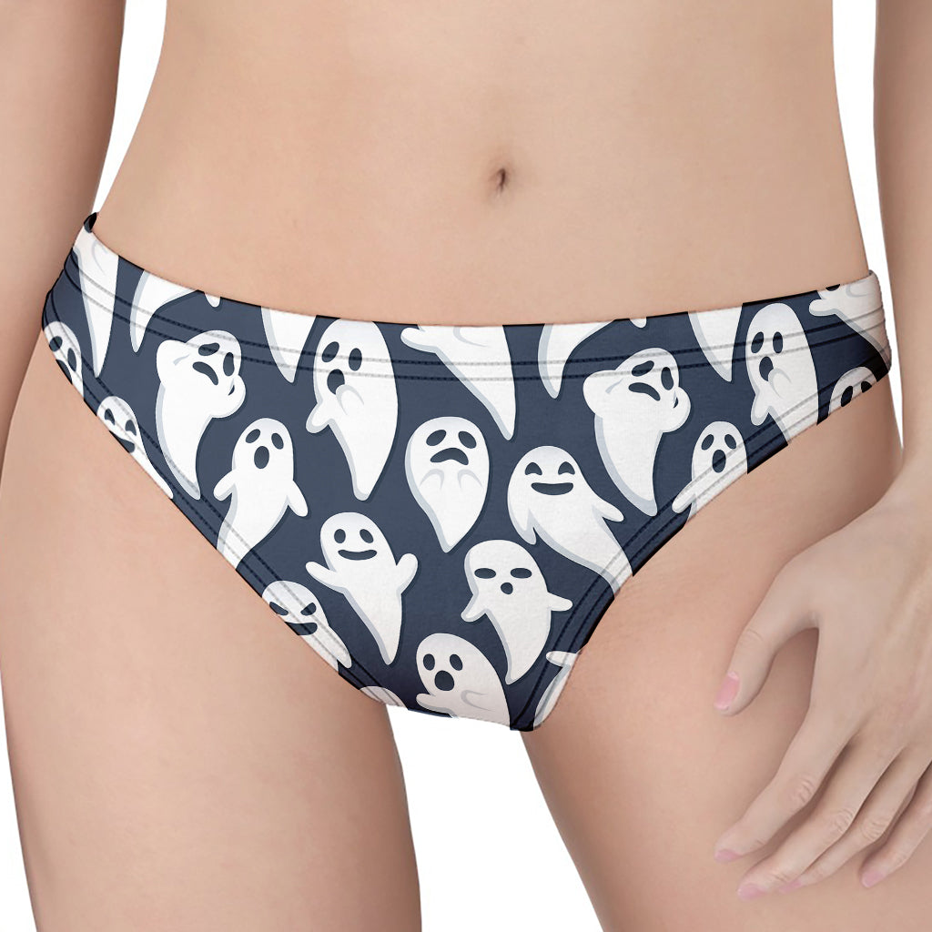 Halloween Ghost Pattern Print Women's Thong