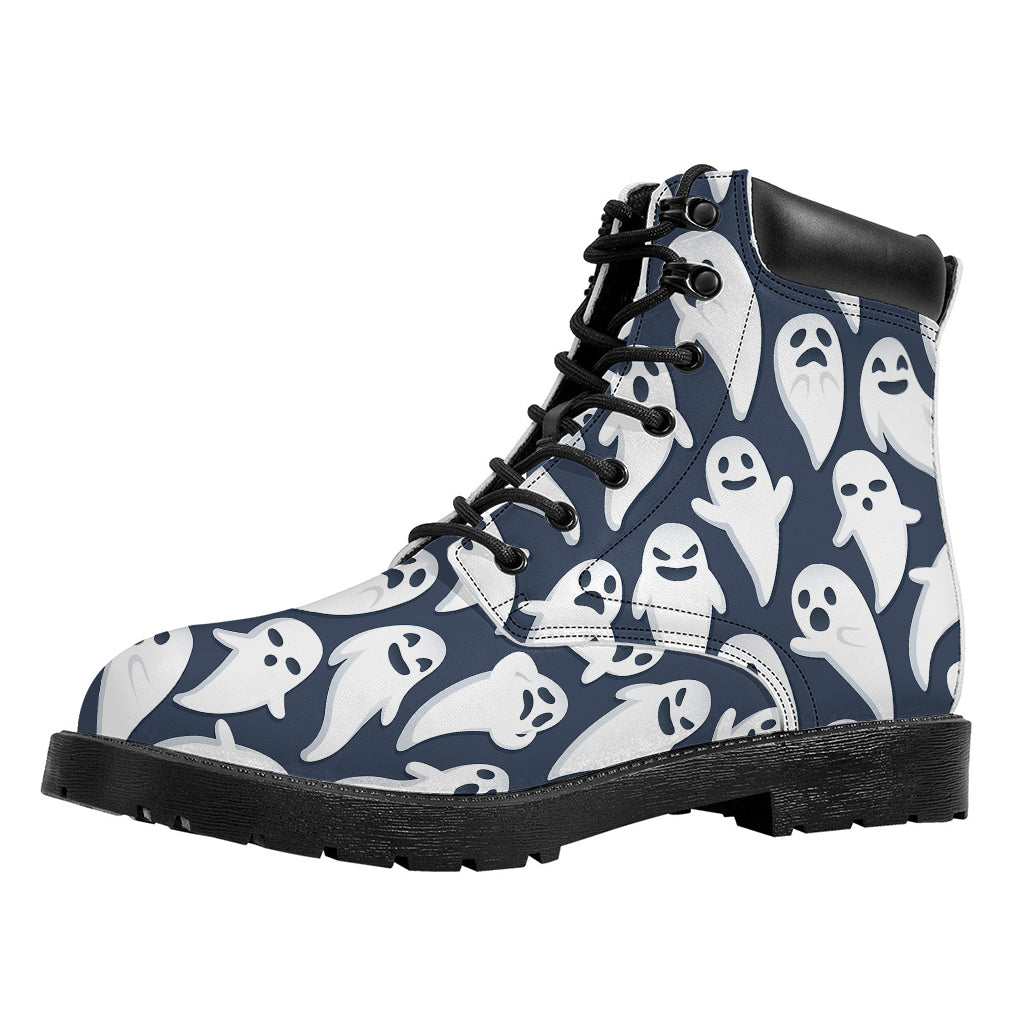 Halloween Ghost Pattern Print Work Boots