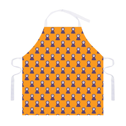 Halloween Grim Reaper Pattern Print Adjustable Apron