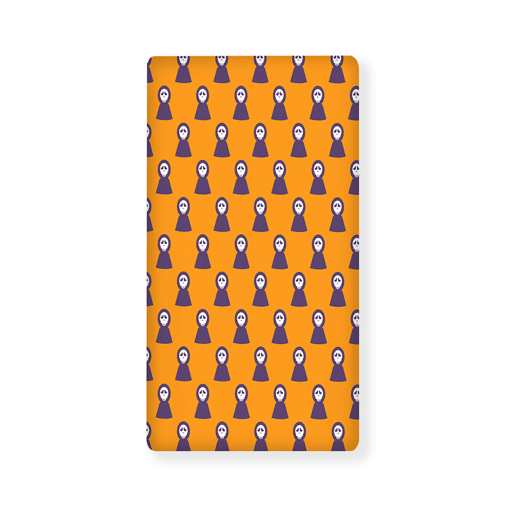 Halloween Grim Reaper Pattern Print Baby Crib Sheet