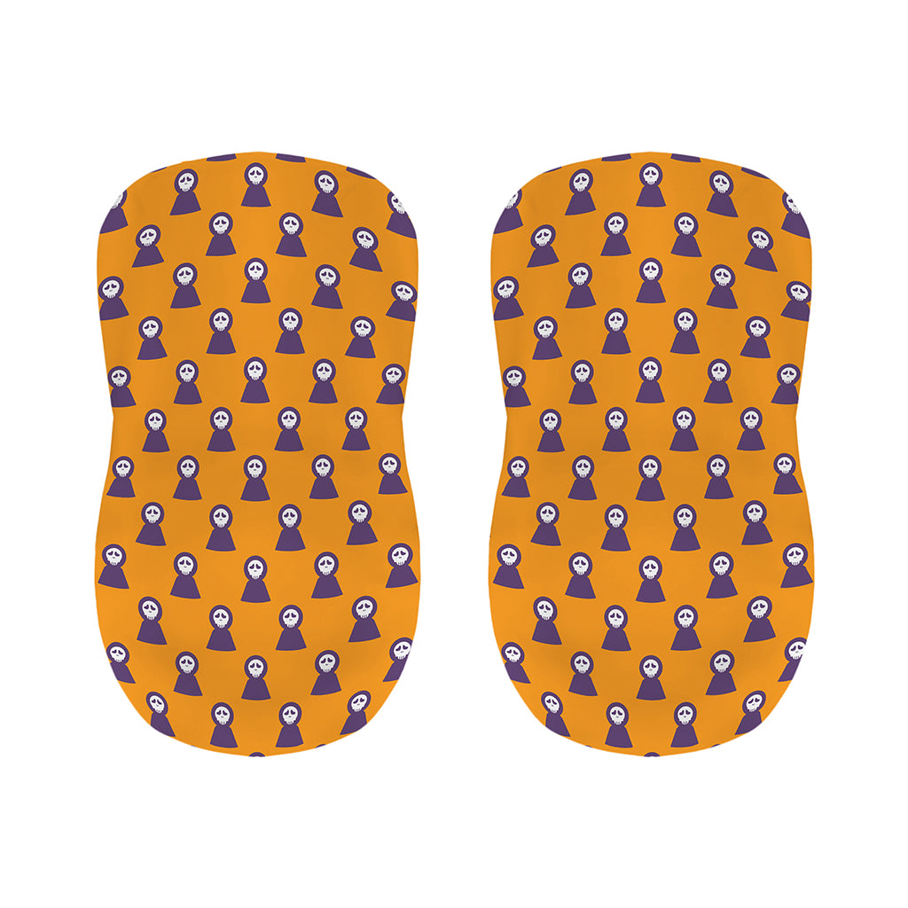 Halloween Grim Reaper Pattern Print Bar Stool Covers