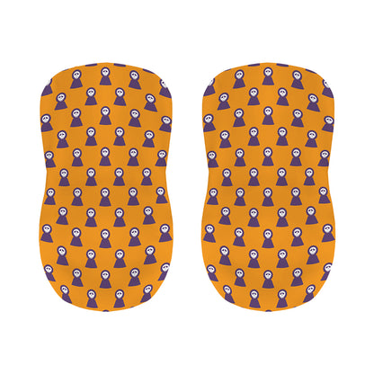 Halloween Grim Reaper Pattern Print Bar Stool Covers
