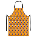Halloween Grim Reaper Pattern Print Bib Apron With Pocket
