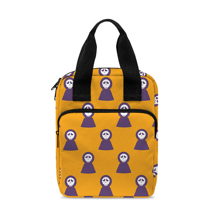 Halloween Grim Reaper Pattern Print Bible Tote Bag
