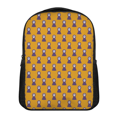 Halloween Grim Reaper Pattern Print Casual Backpack