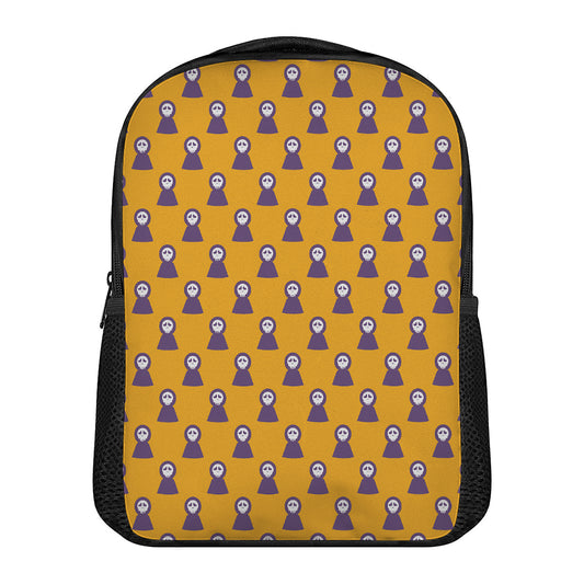 Halloween Grim Reaper Pattern Print Casual Backpack