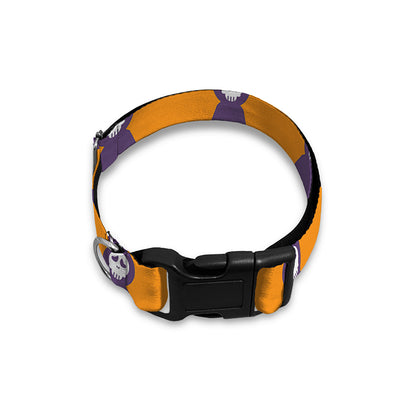 Halloween Grim Reaper Pattern Print Dog Collar