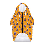 Halloween Grim Reaper Pattern Print Dog Zip Up Hoodie