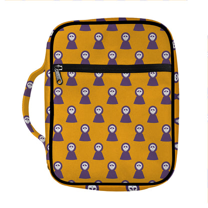 Halloween Grim Reaper Pattern Print Front Pocket Bible Bag