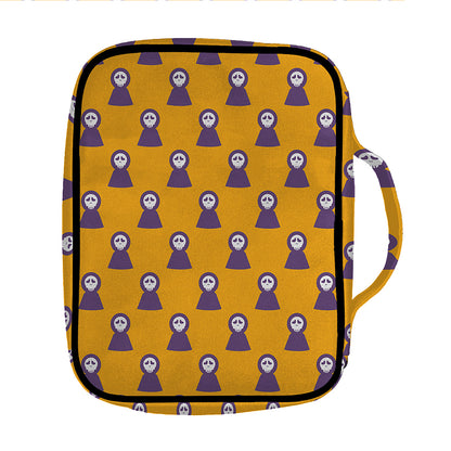 Halloween Grim Reaper Pattern Print Front Pocket Bible Bag
