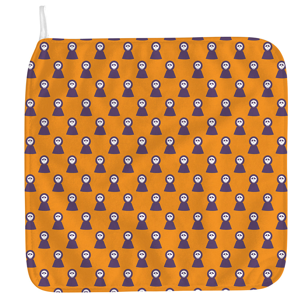 Halloween Grim Reaper Pattern Print Hand Towel