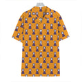 Halloween Grim Reaper Pattern Print Hawaiian Shirt