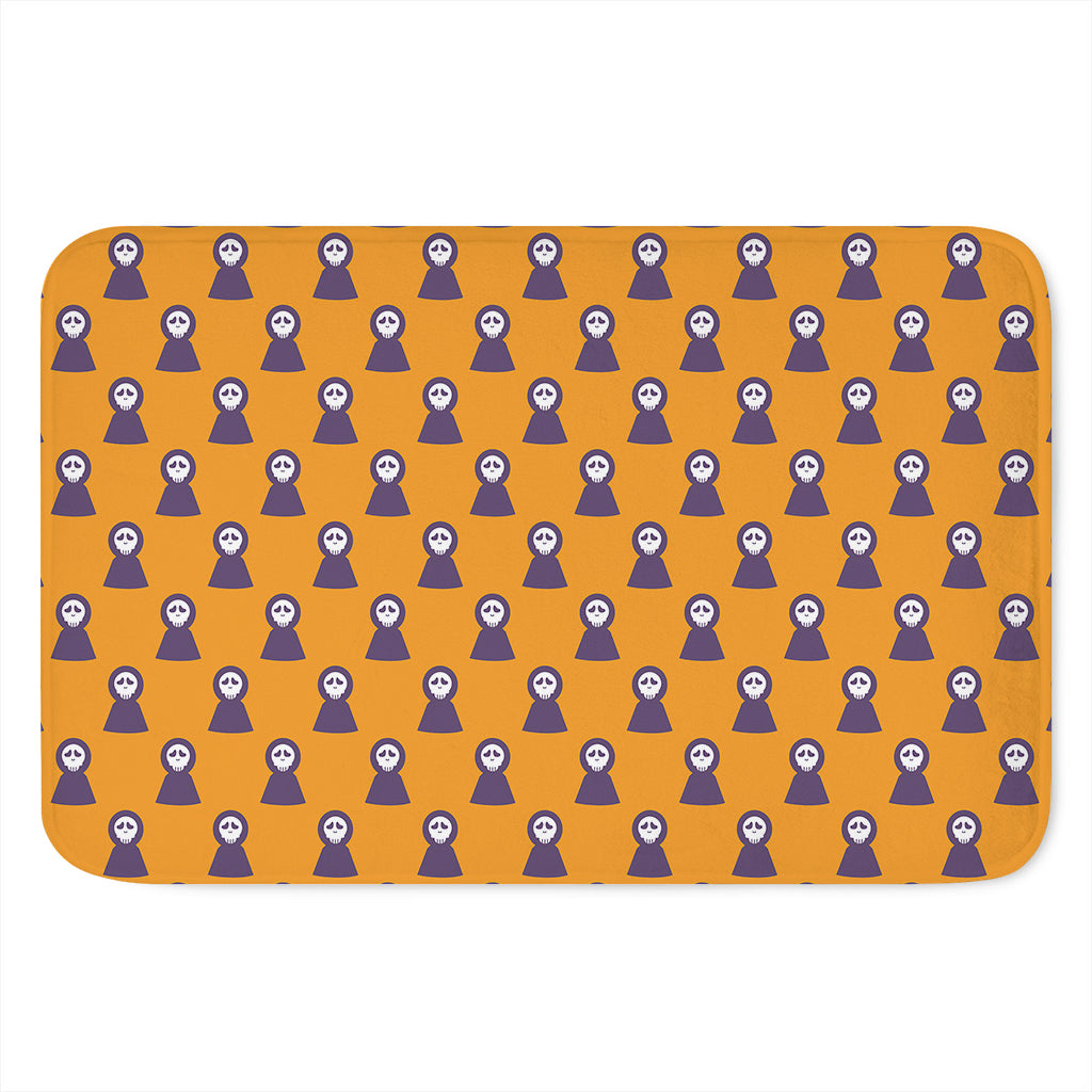 Halloween Grim Reaper Pattern Print Indoor Door Mat