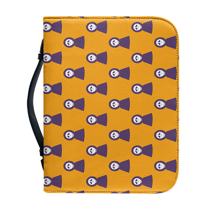 Halloween Grim Reaper Pattern Print Leather Bible Cover