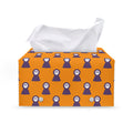 Halloween Grim Reaper Pattern Print Leather Tissue Box Cover