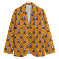 Halloween Grim Reaper Pattern Print Men's Blazer