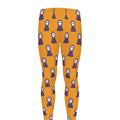 Halloween Grim Reaper Pattern Print Men's Leggings