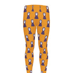 Halloween Grim Reaper Pattern Print Men's leggings