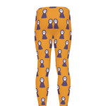 Halloween Grim Reaper Pattern Print Men's leggings