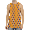 Halloween Grim Reaper Pattern Print Men's Muscle Tank Top