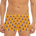 Halloween Grim Reaper Pattern Print Men's Short Boxer Briefs